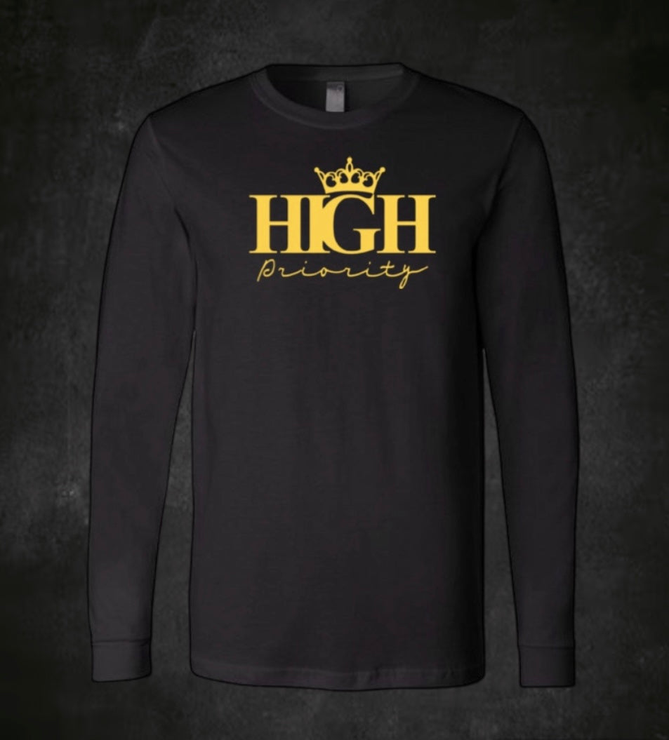 Black Long Sleeve Gold