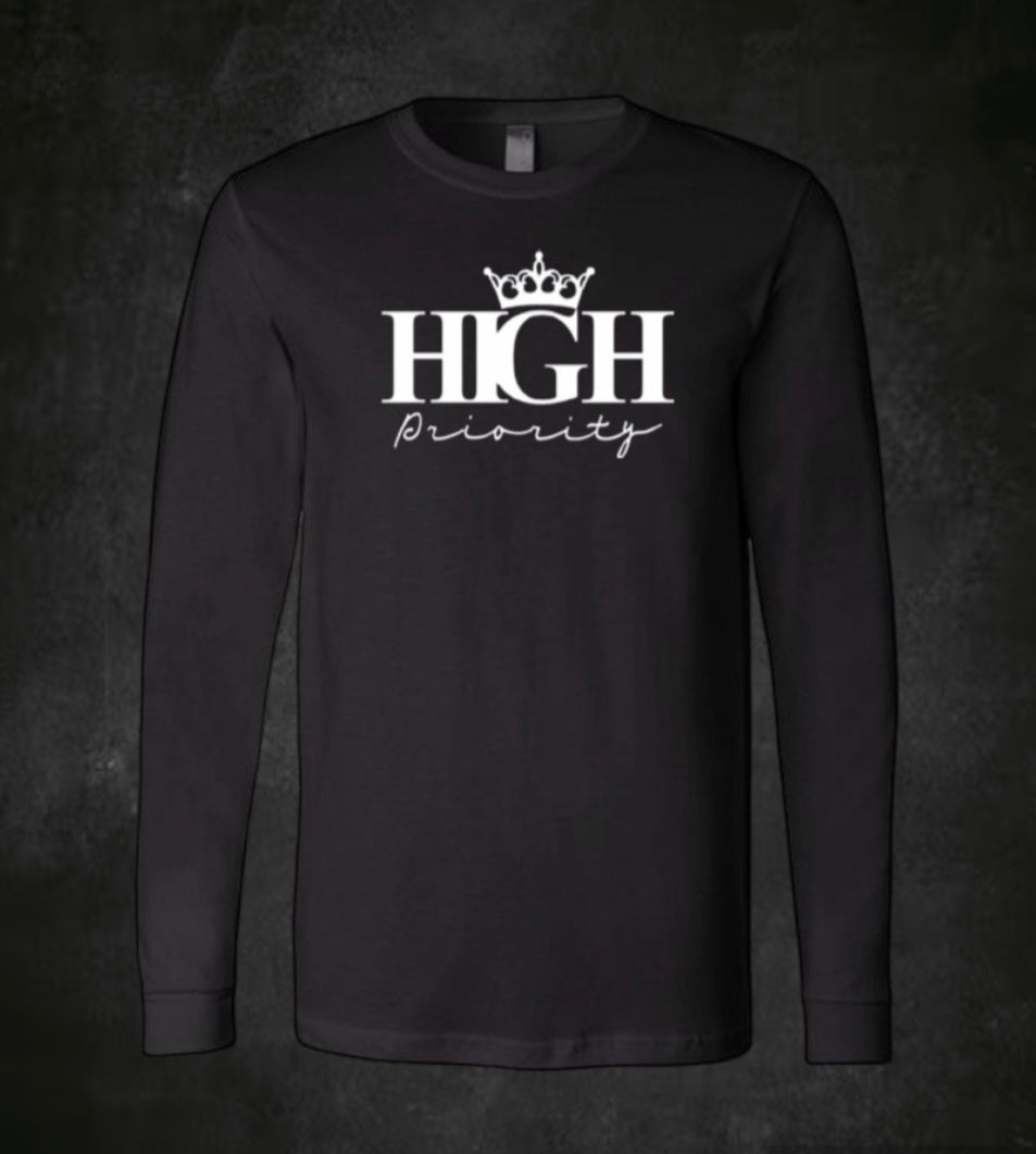 Black Long Sleeve White