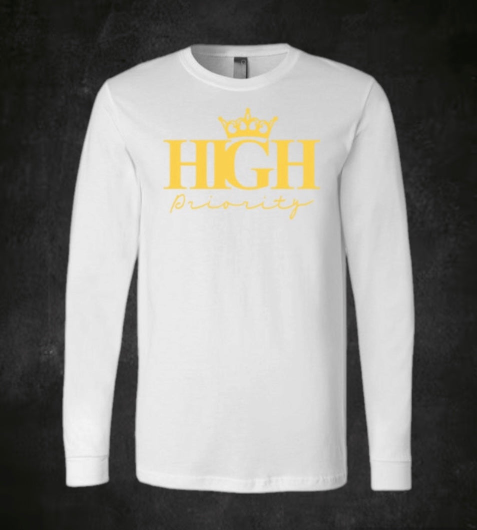 White Long Sleeve Golden