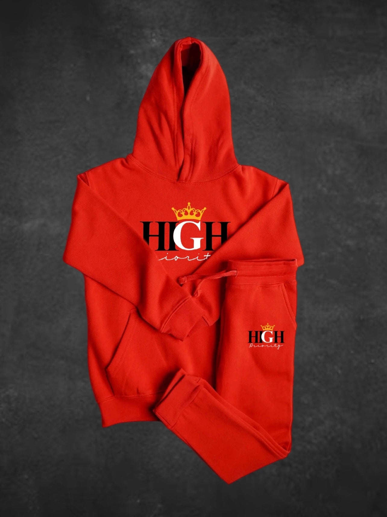 Kid Signature Sweatsuit-Red