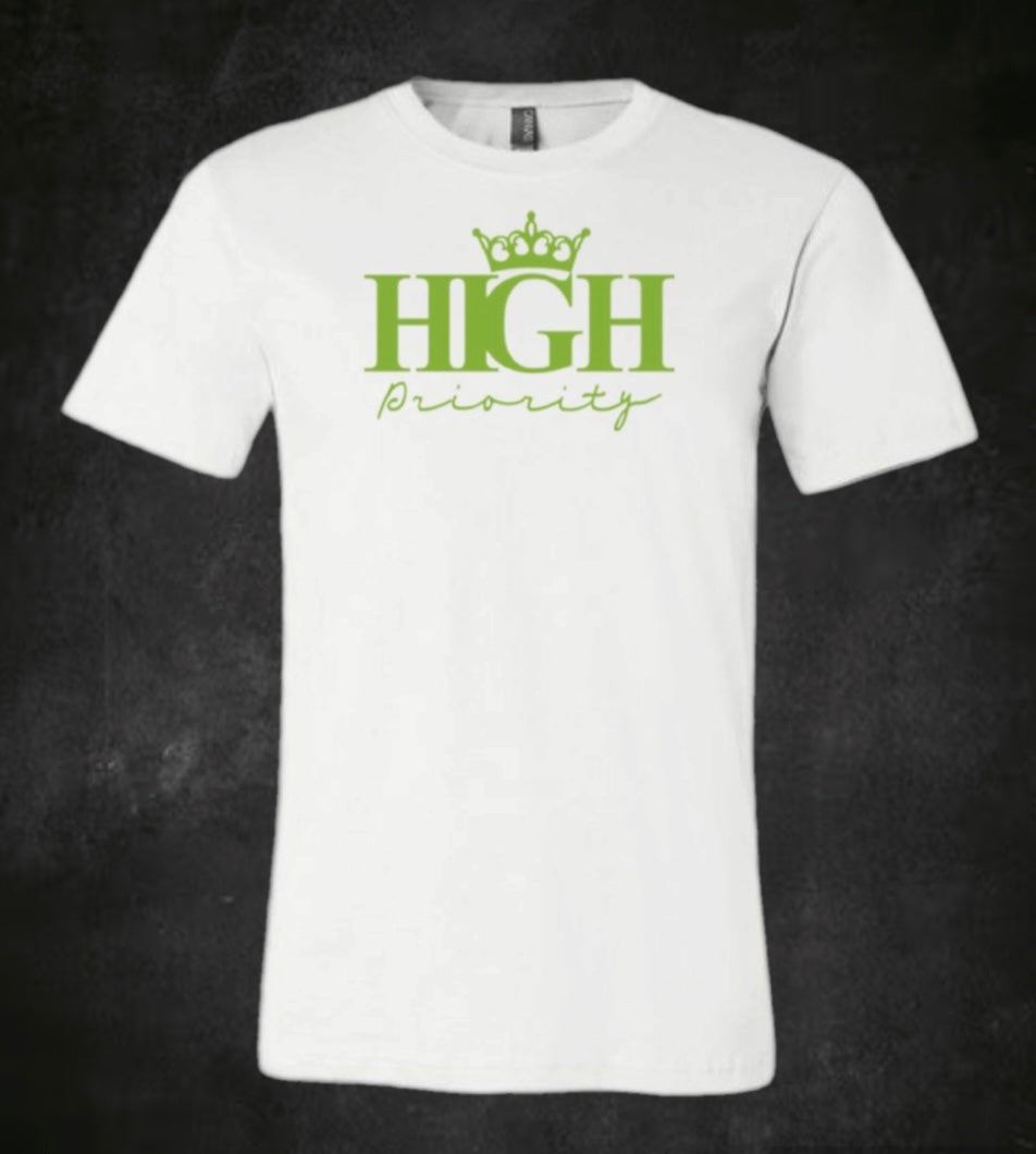 White Tee Lime