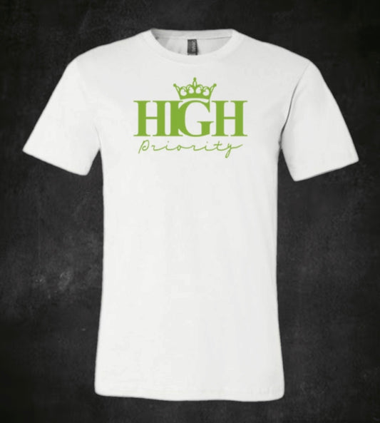 White Tee Lime