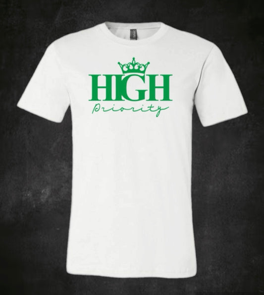White Tee Green