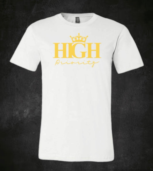 White Tee Golden