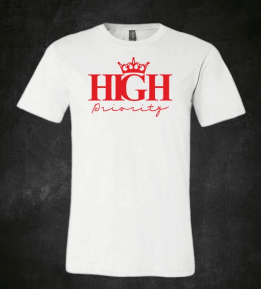 White Tee Red