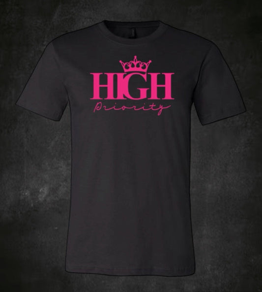 Black Tee Pink