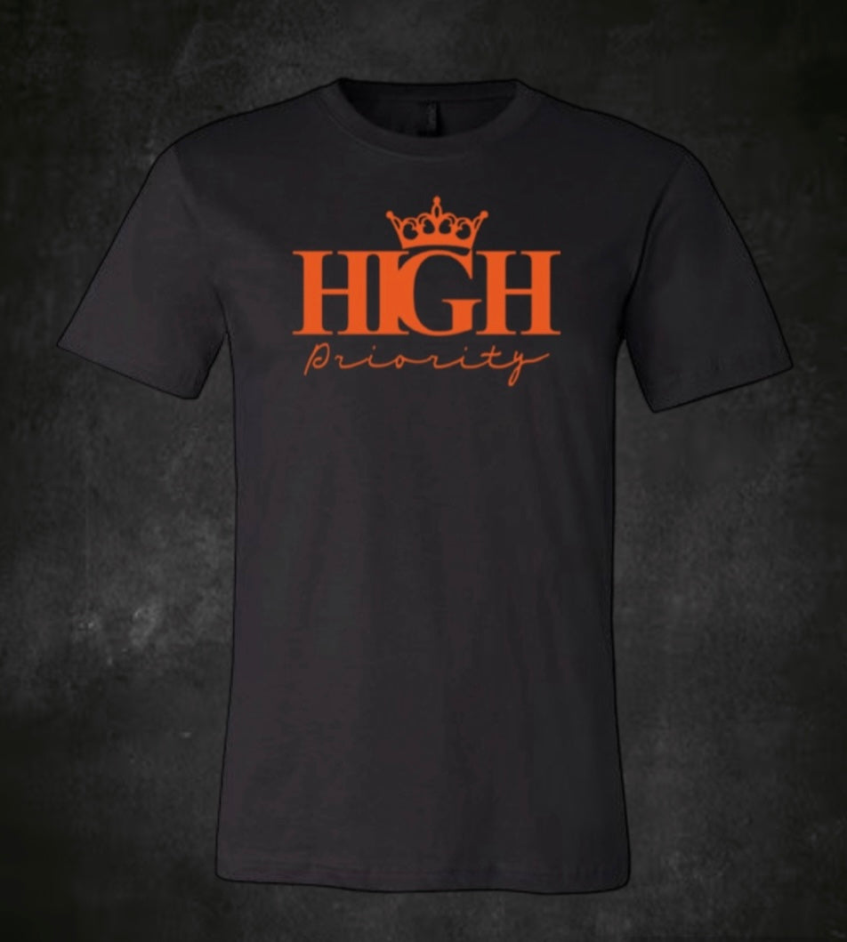 Black Tee Orange