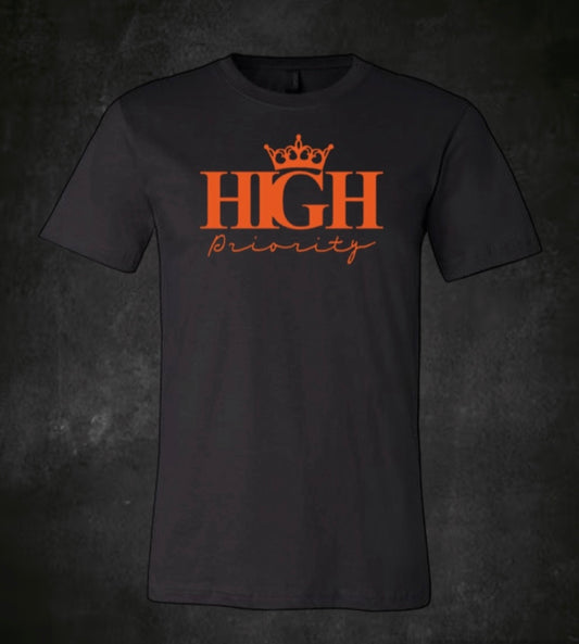 Black Tee Orange