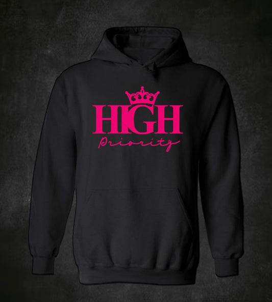 Black Hoodie Pink