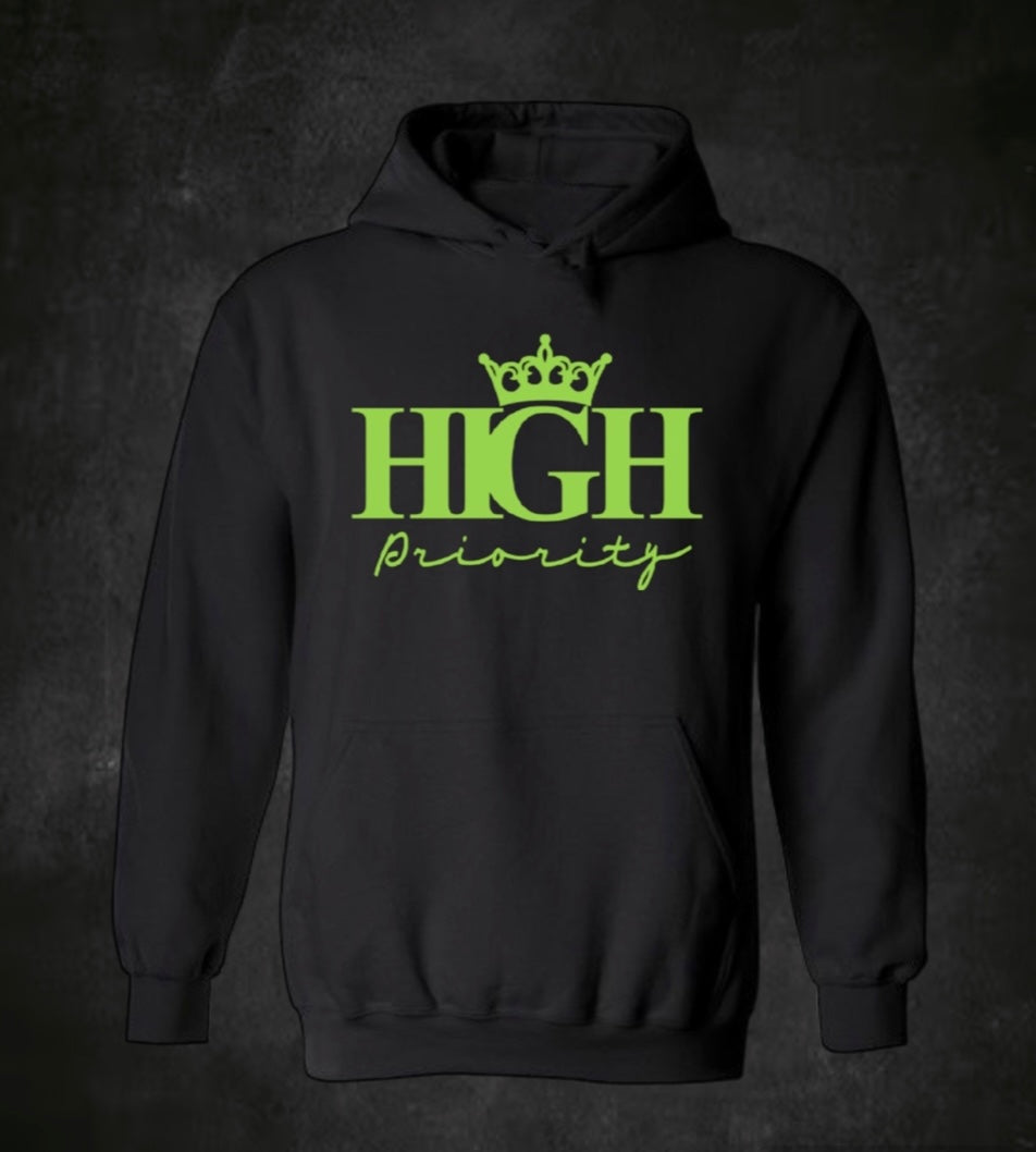 Black Hoodie Lime