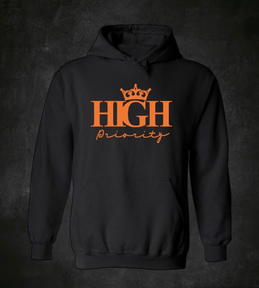 Black Hoodie Orange