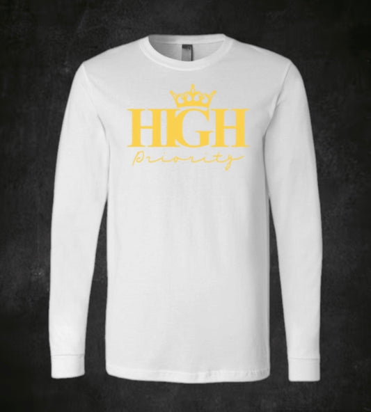 White Long Sleeve Golden